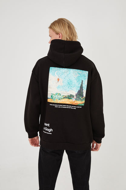 HOODIE - IN YOUR OWN PARADISE - BLACK - DYS-Amsterdam