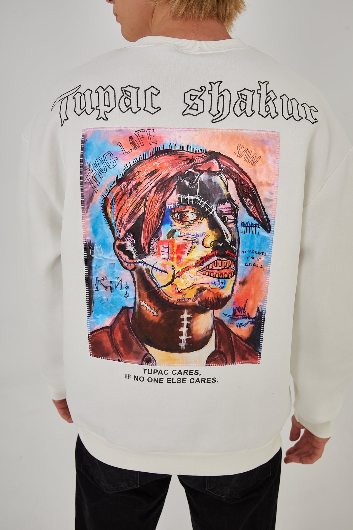 SWEATER - TUPAC - WHITE - DYS-Amsterdam