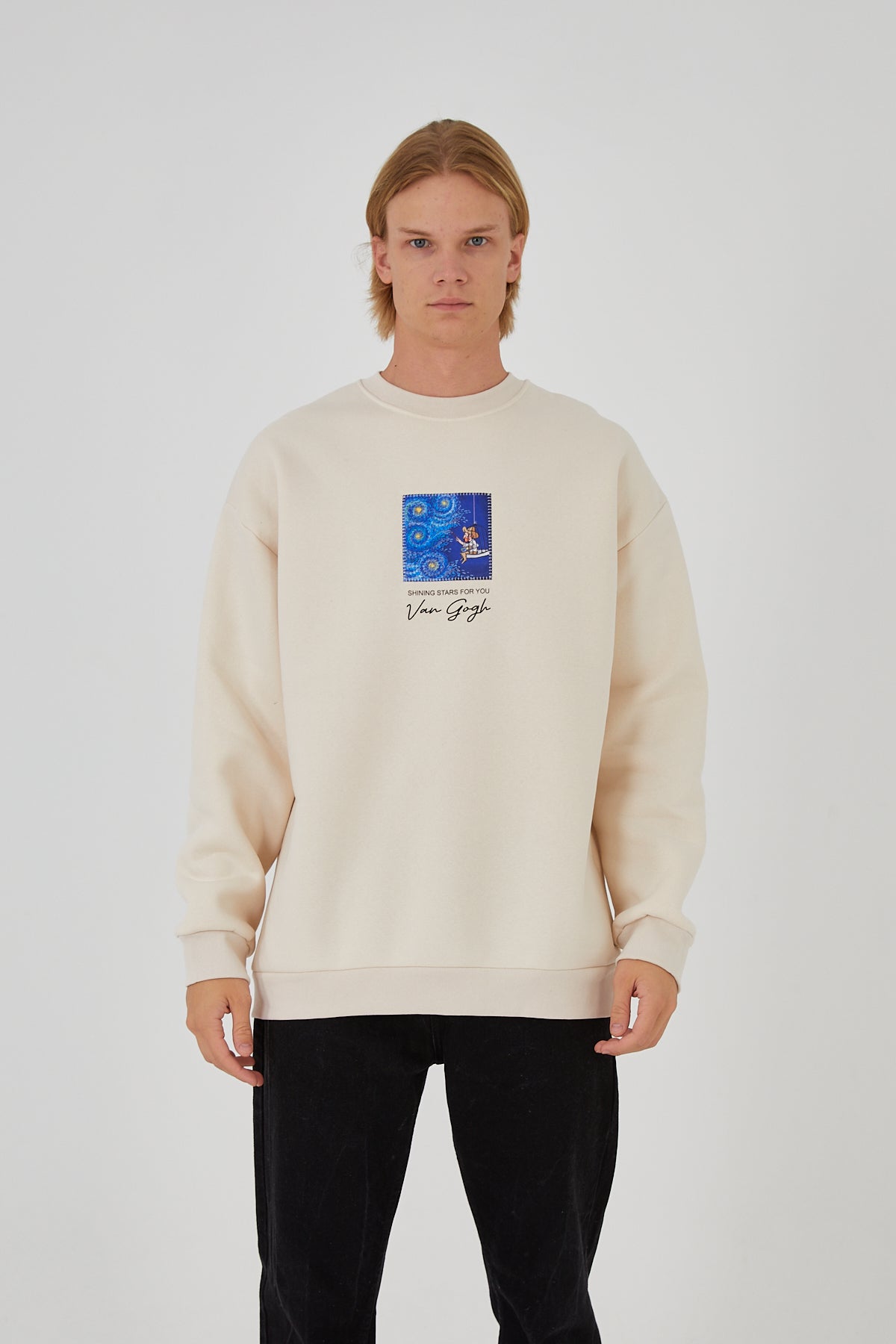 SWEATER - SHINING STARS FOR YOU - OFF WHITE - DYS-Amsterdam