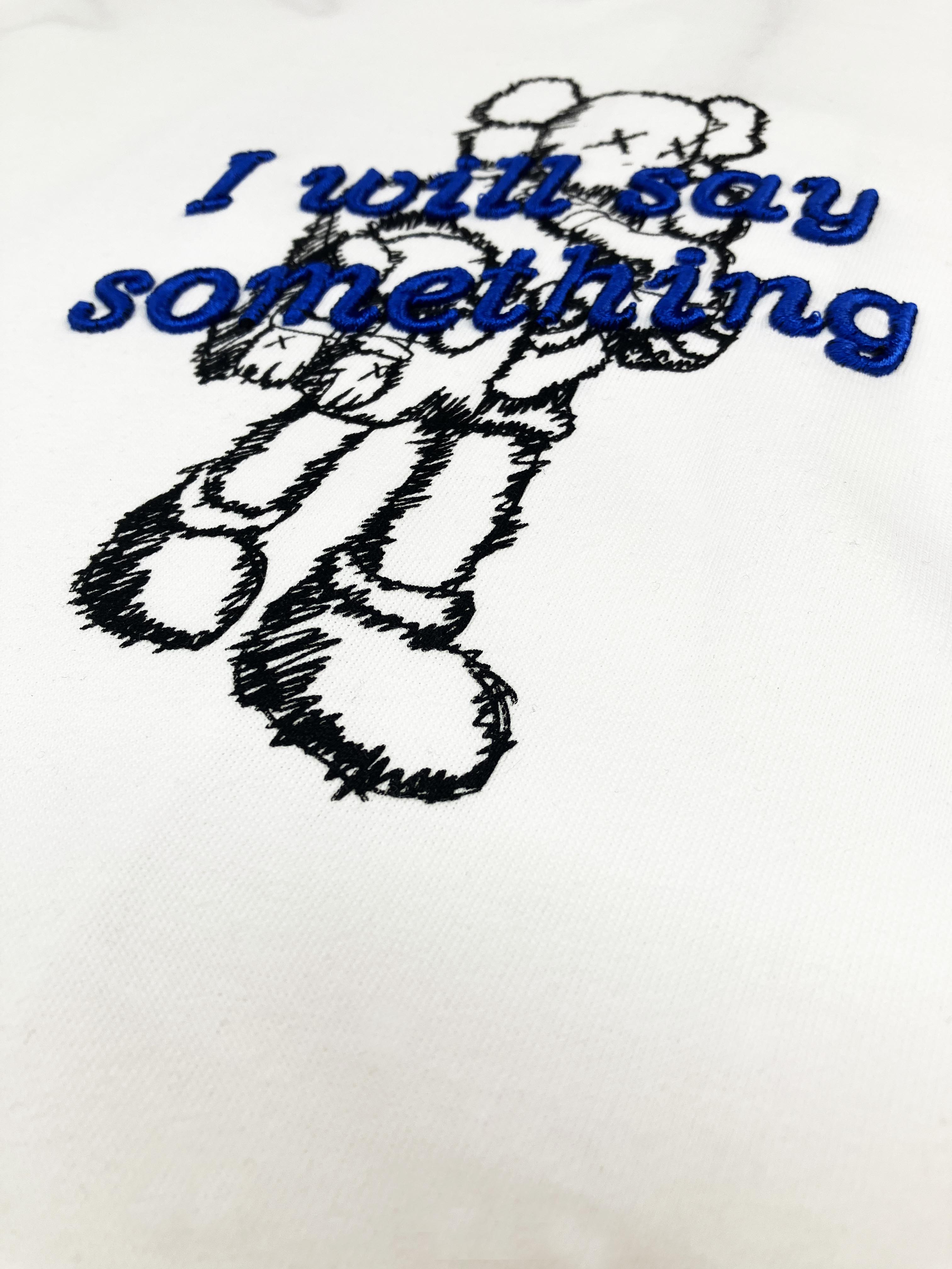 T-SHIRT - SAY SOMETHING - WHITE