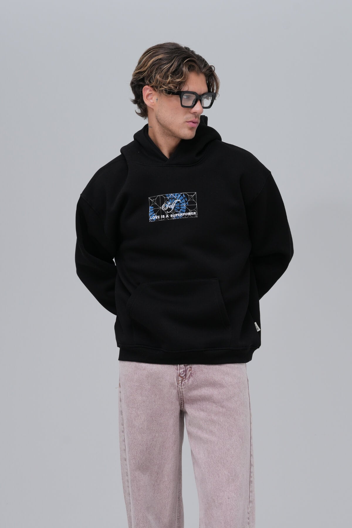 LOVE YOURSELF HOODIE - BLACK