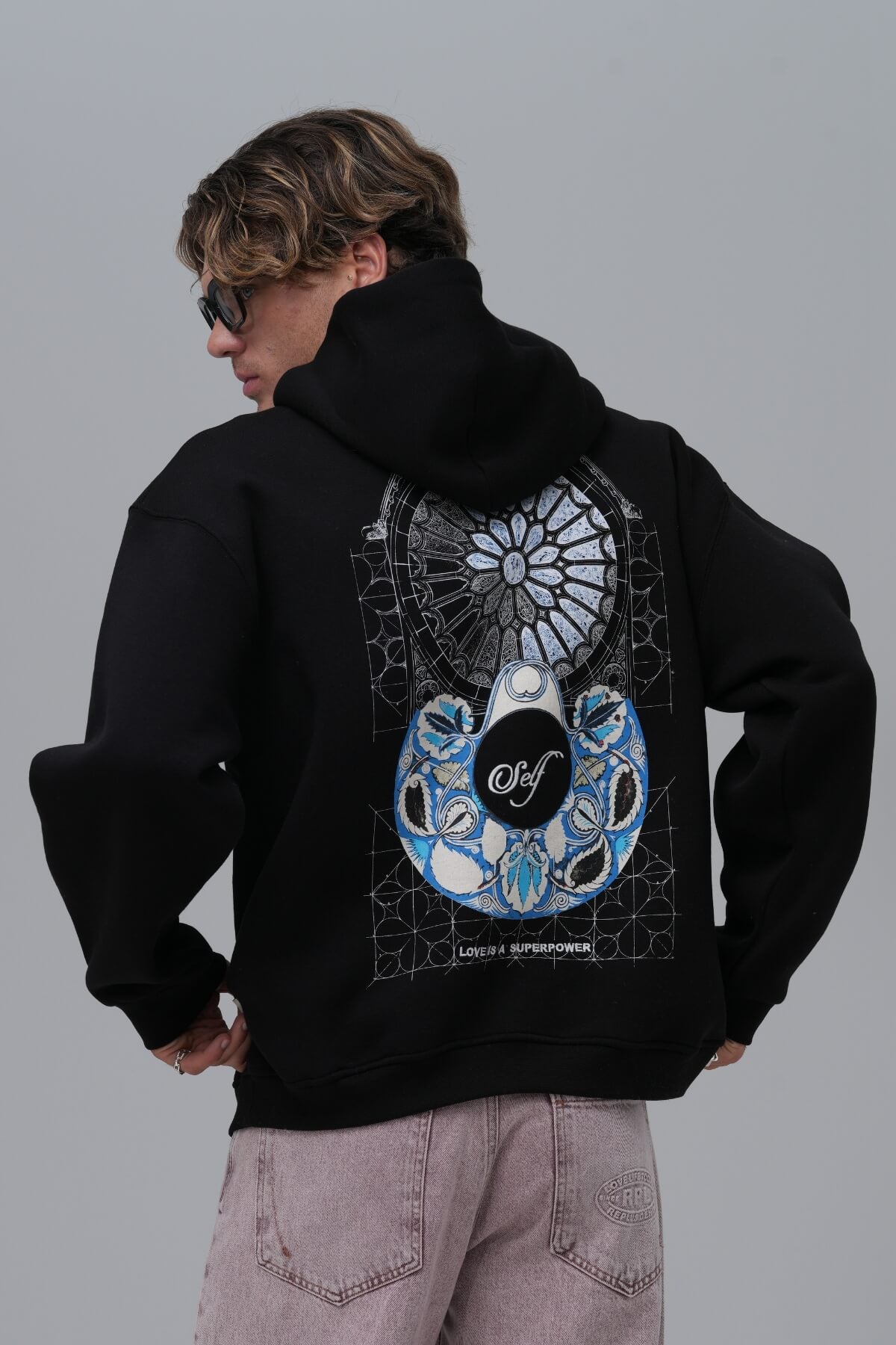 LOVE YOURSELF HOODIE - BLACK