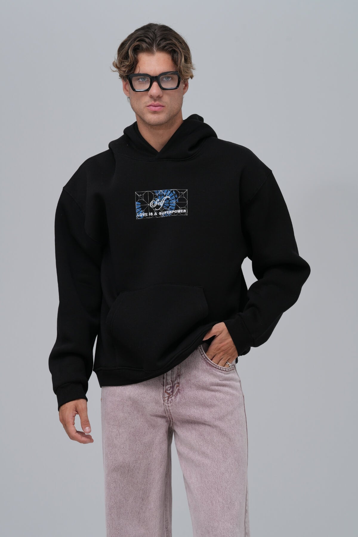 LOVE YOURSELF HOODIE - BLACK