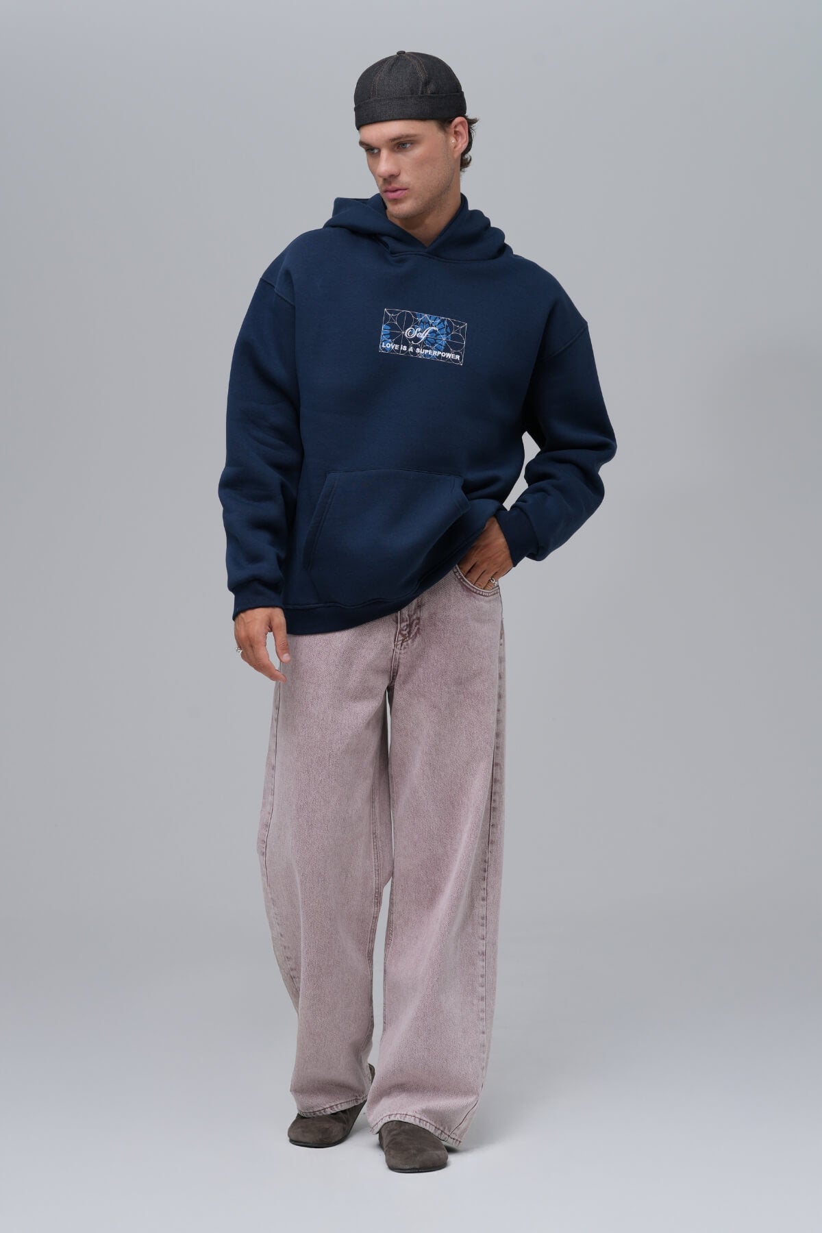 LOVE YOURSELF HOODIE - BLUE