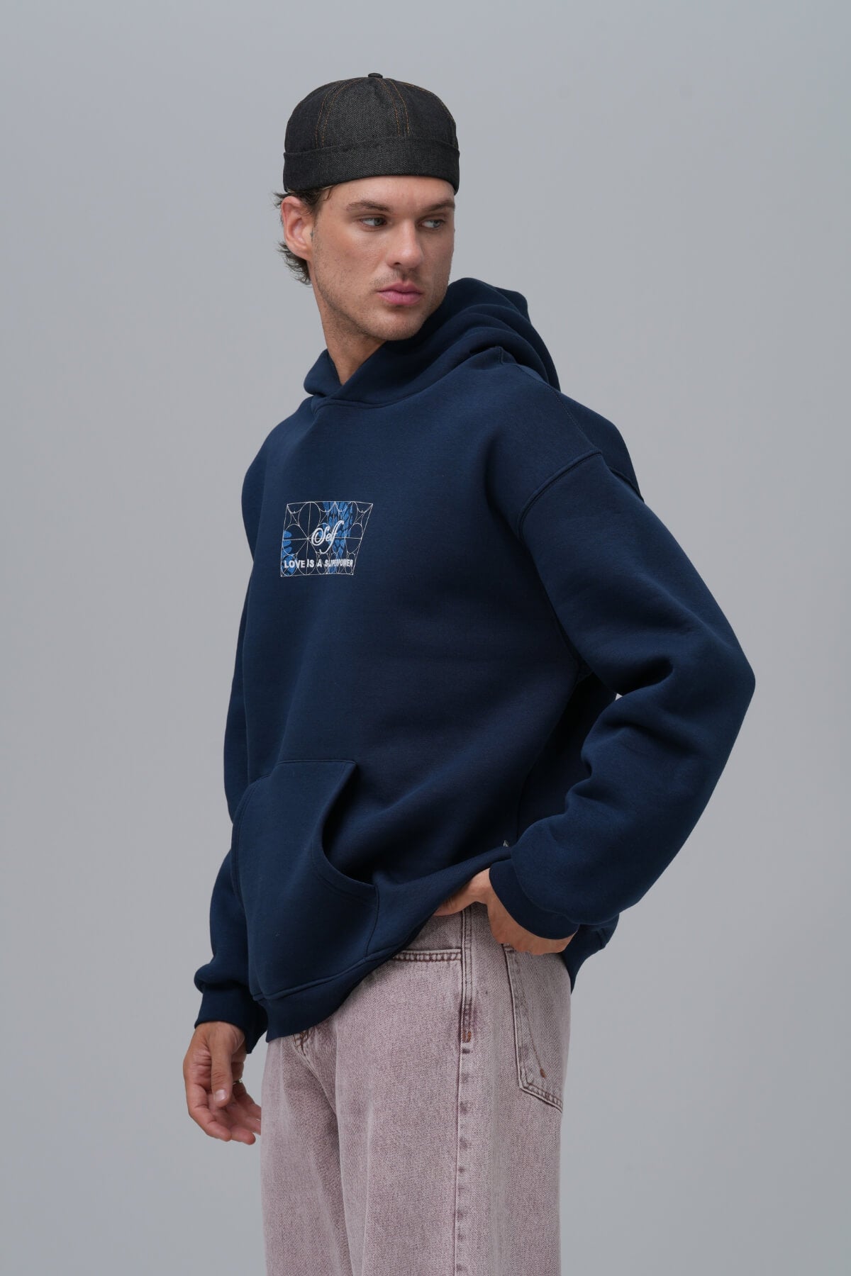 LOVE YOURSELF HOODIE - BLUE