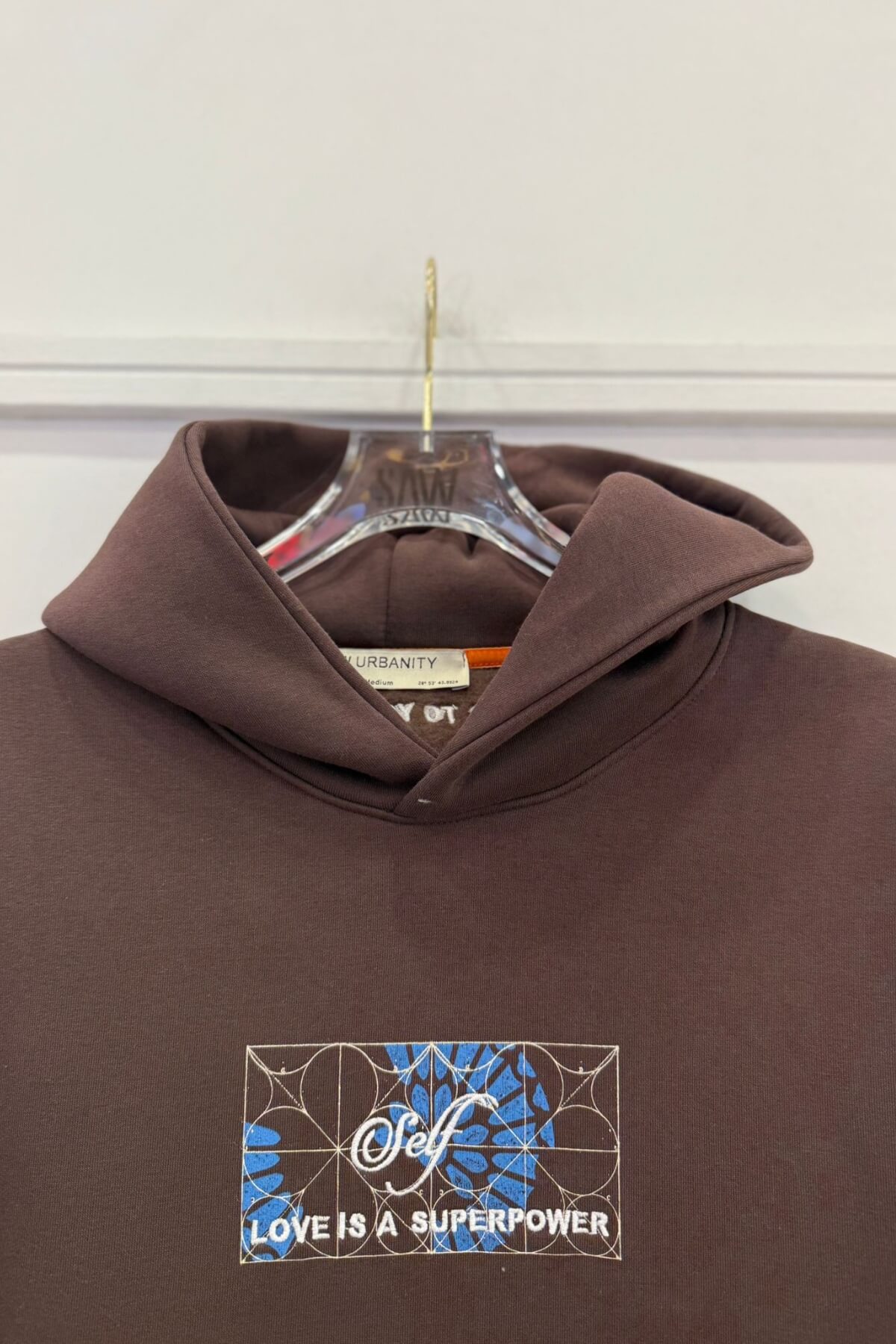 LOVE YOURSELF HOODIE - BROWN