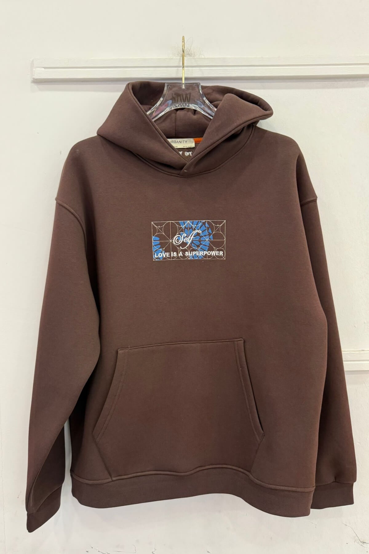 LOVE YOURSELF HOODIE - BROWN