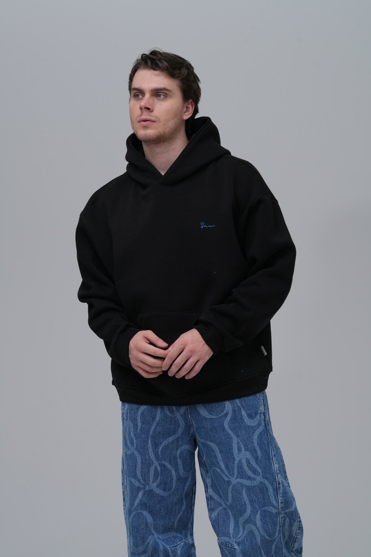 MOON FROM DARKNESS HOODIE - BLACK