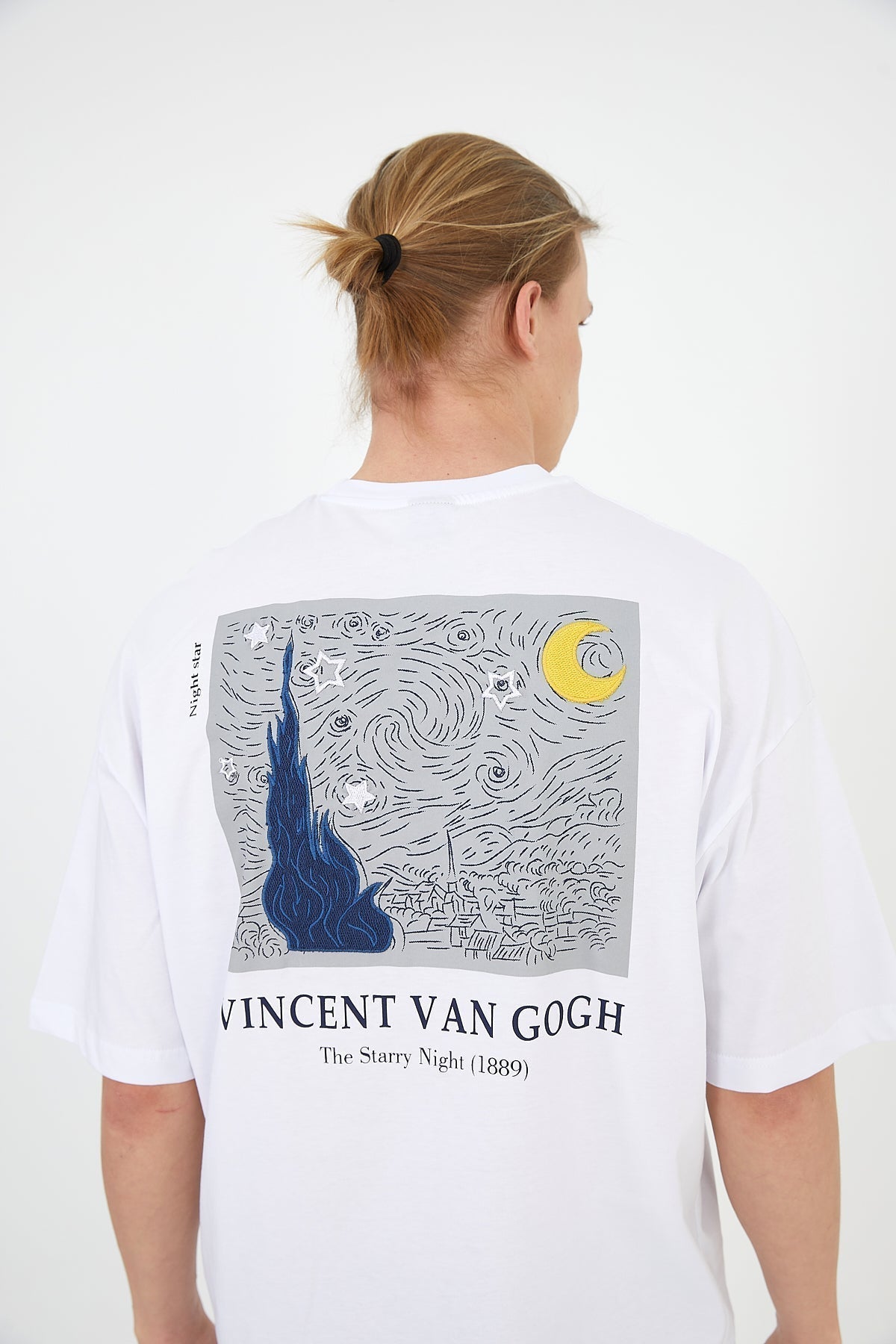 T-SHIRT - STARRY NIGHT - WHITE - DYS-Amsterdam