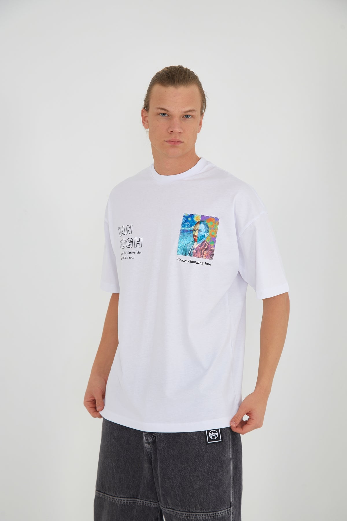 T-Shirt – Farbwechselnder Farbton – Weiß