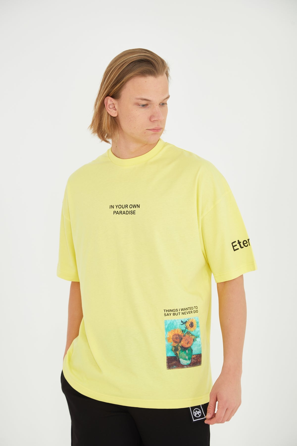 T-SHIRT - IN YOUR OWN PARADISE - YELLOW