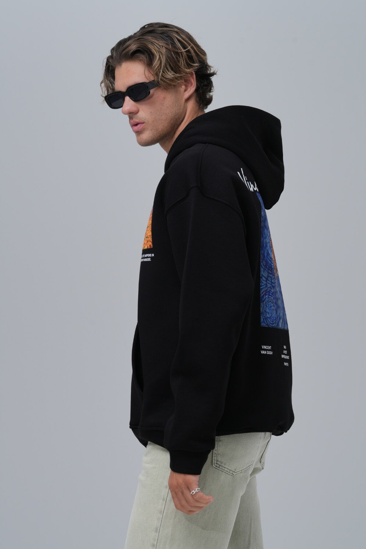 SAILING BOAT HOODIE - BLACK