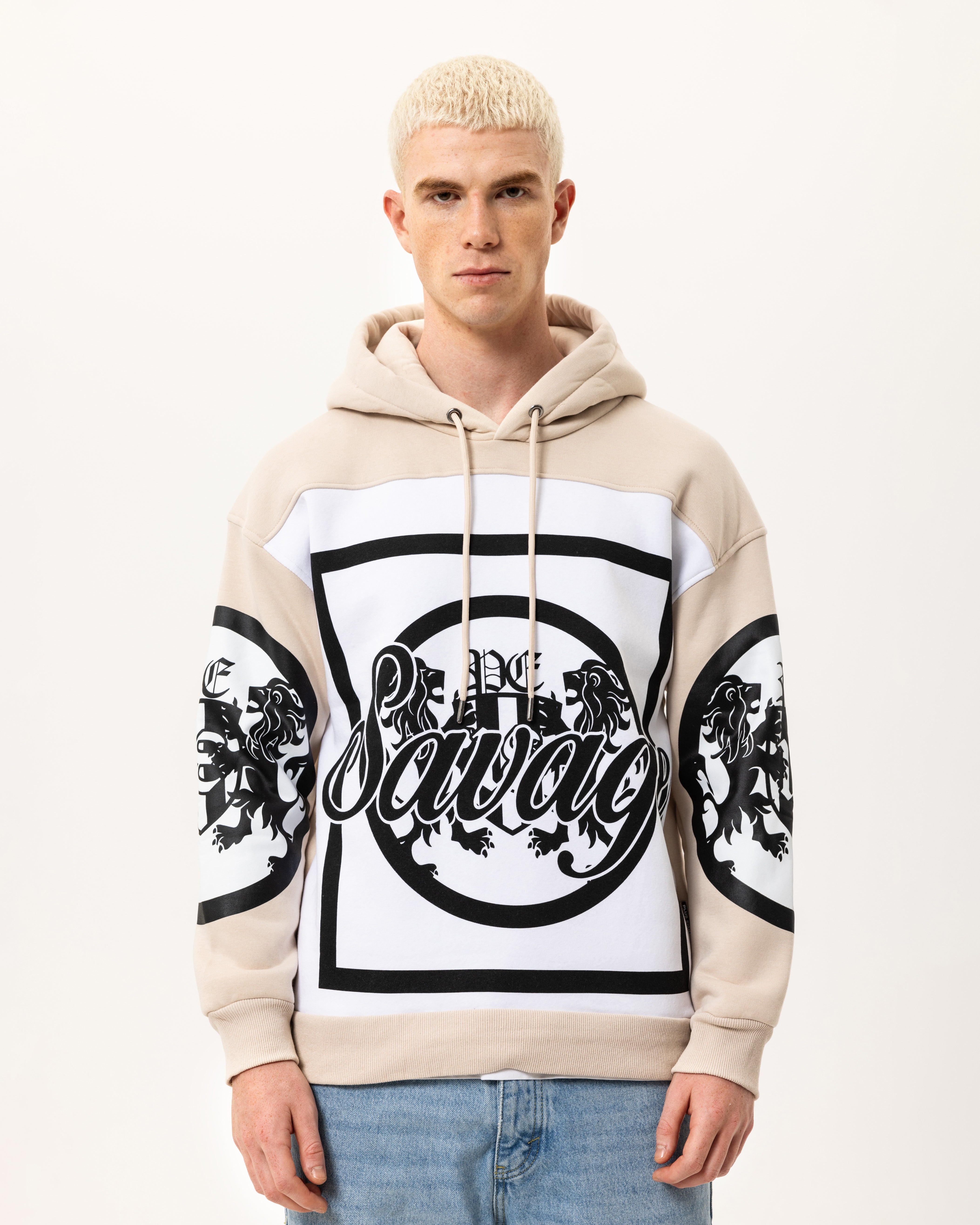 HOODIE - SAVAGE - BEIGE