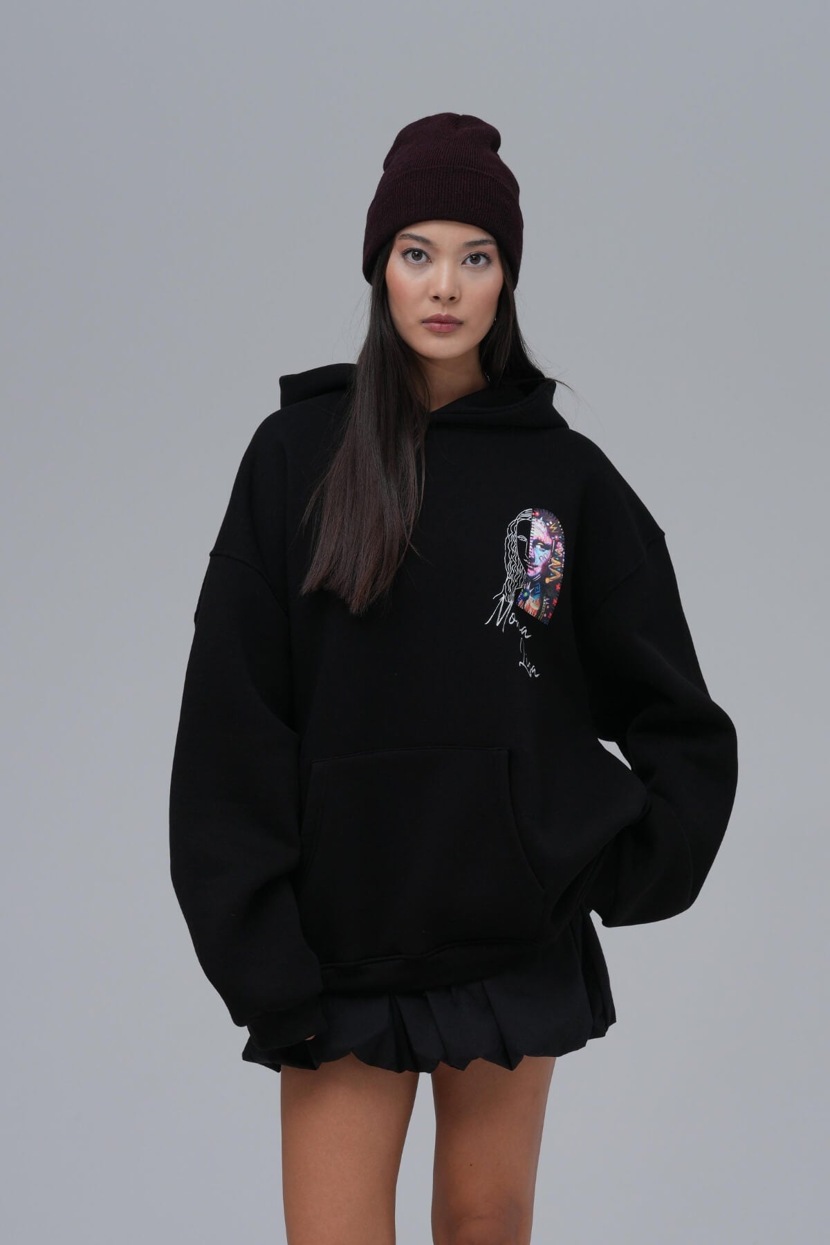 THE MONA HOODIE - BLACK