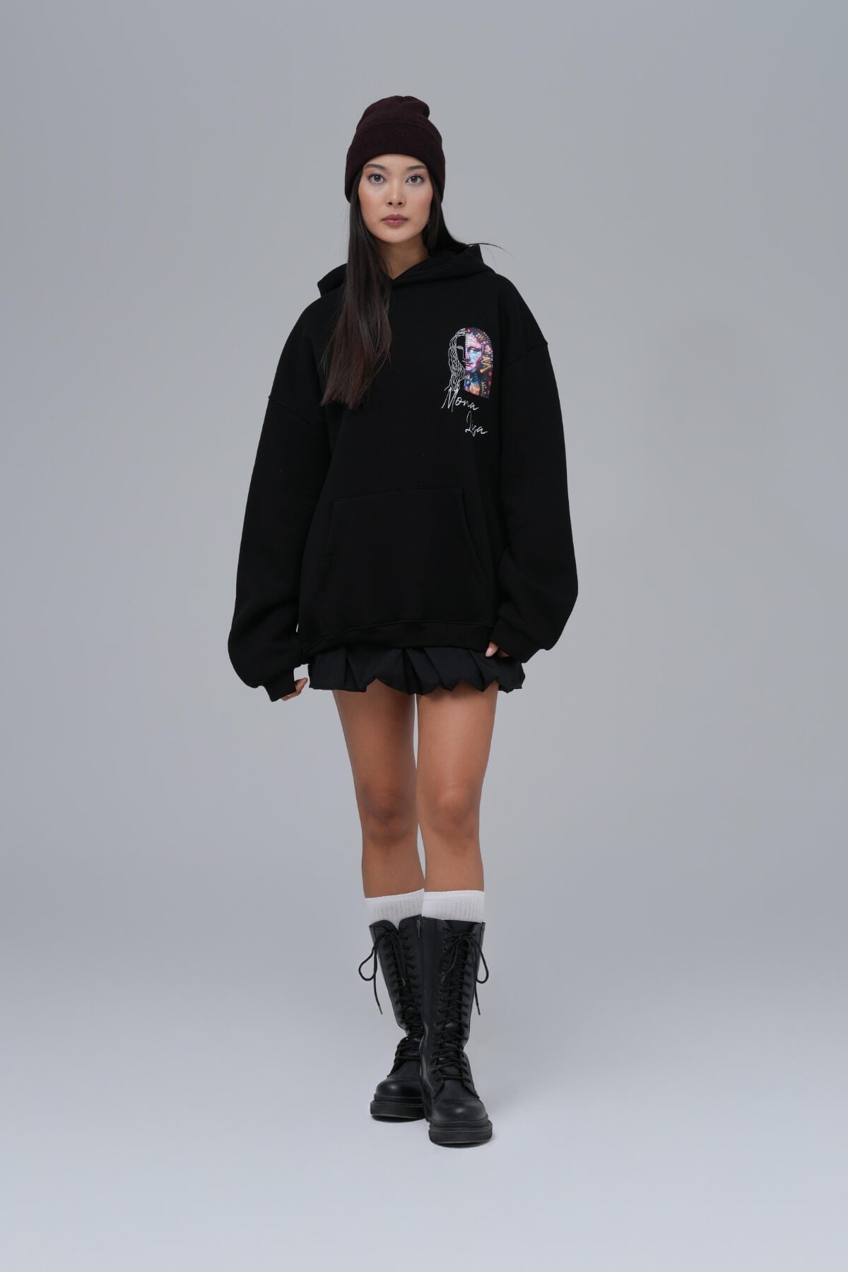 THE MONA HOODIE - BLACK