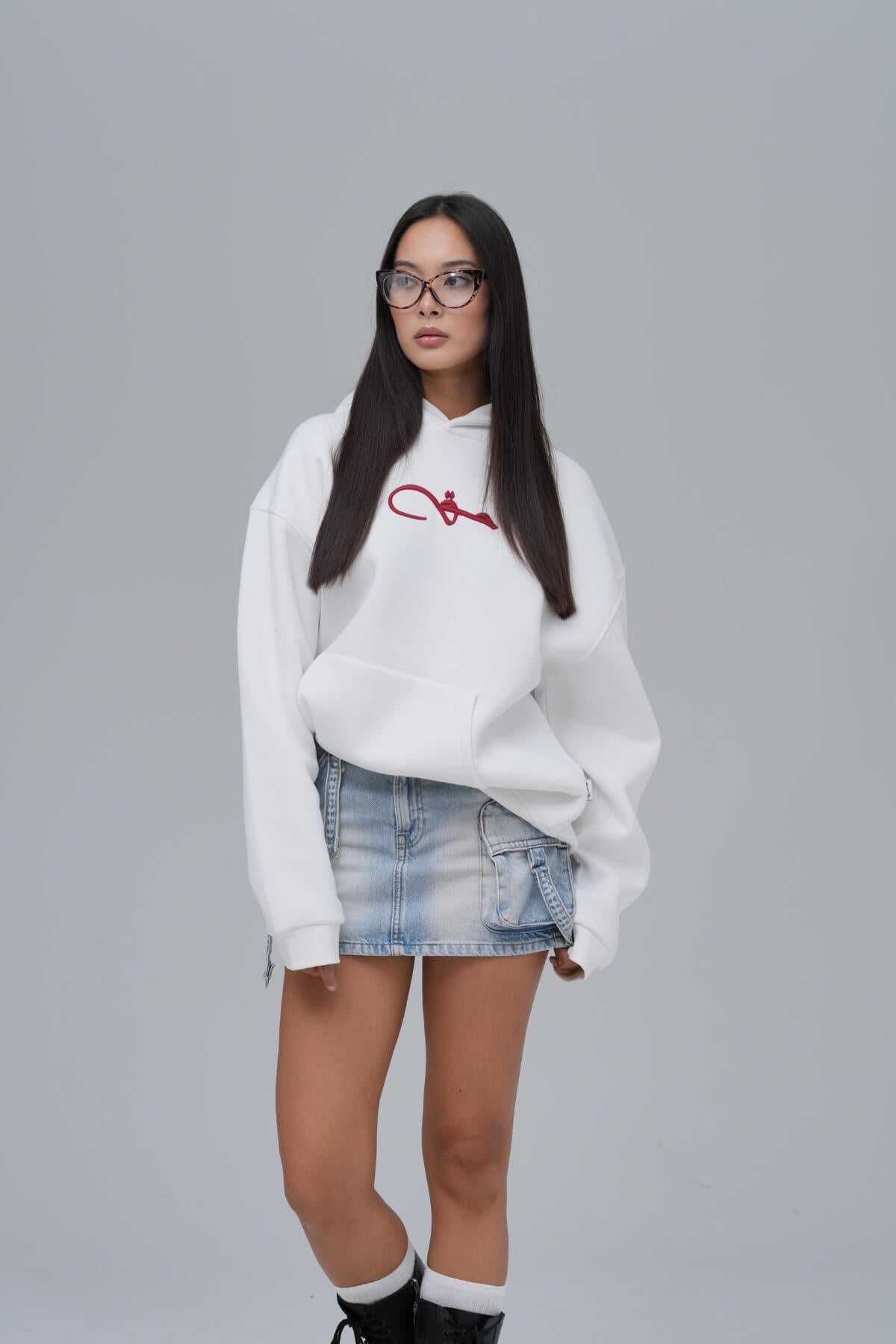  THE RIGHT PATH  HOODIE - WHITE