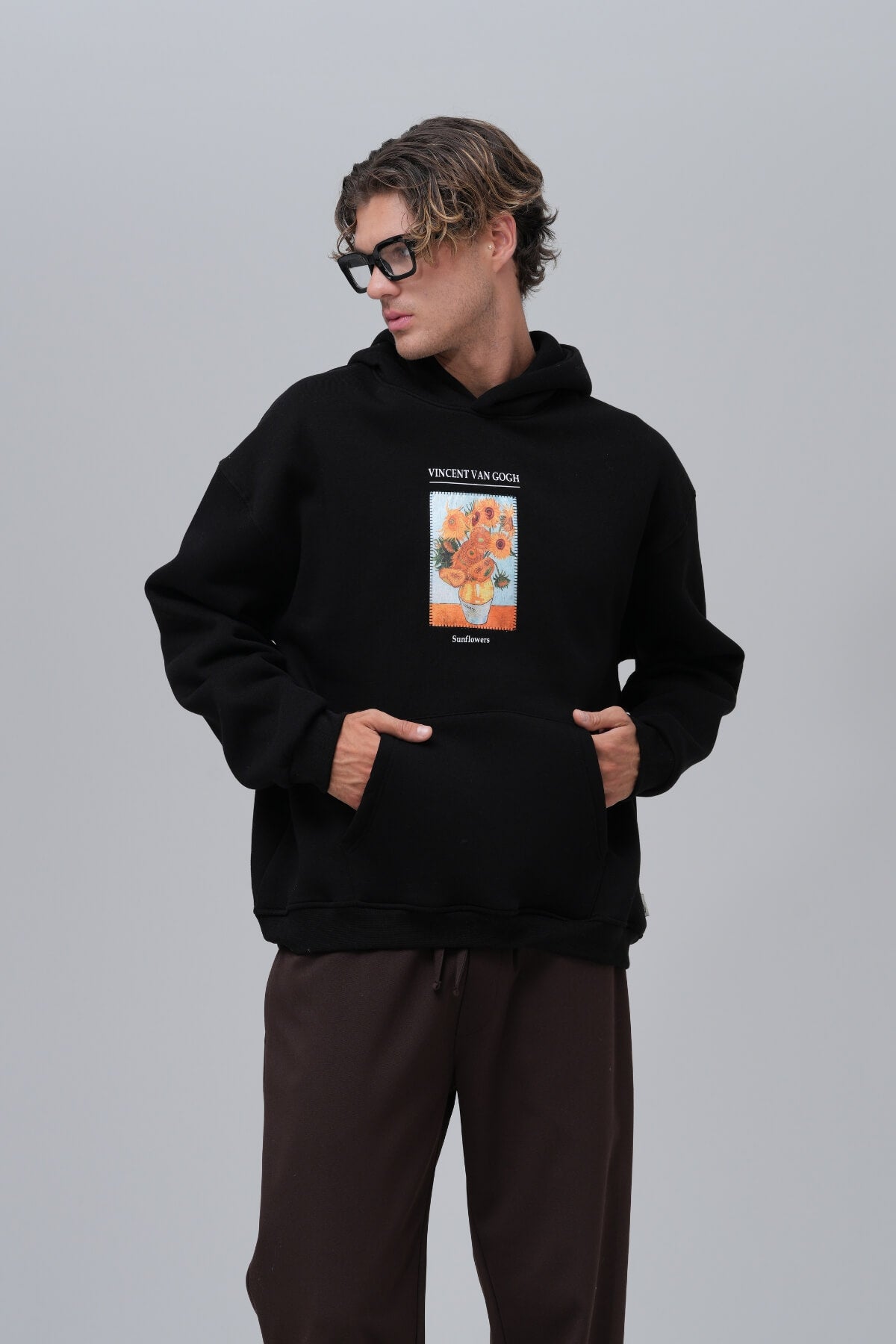 THE SUNFLOWERS HOODIE - BLACK