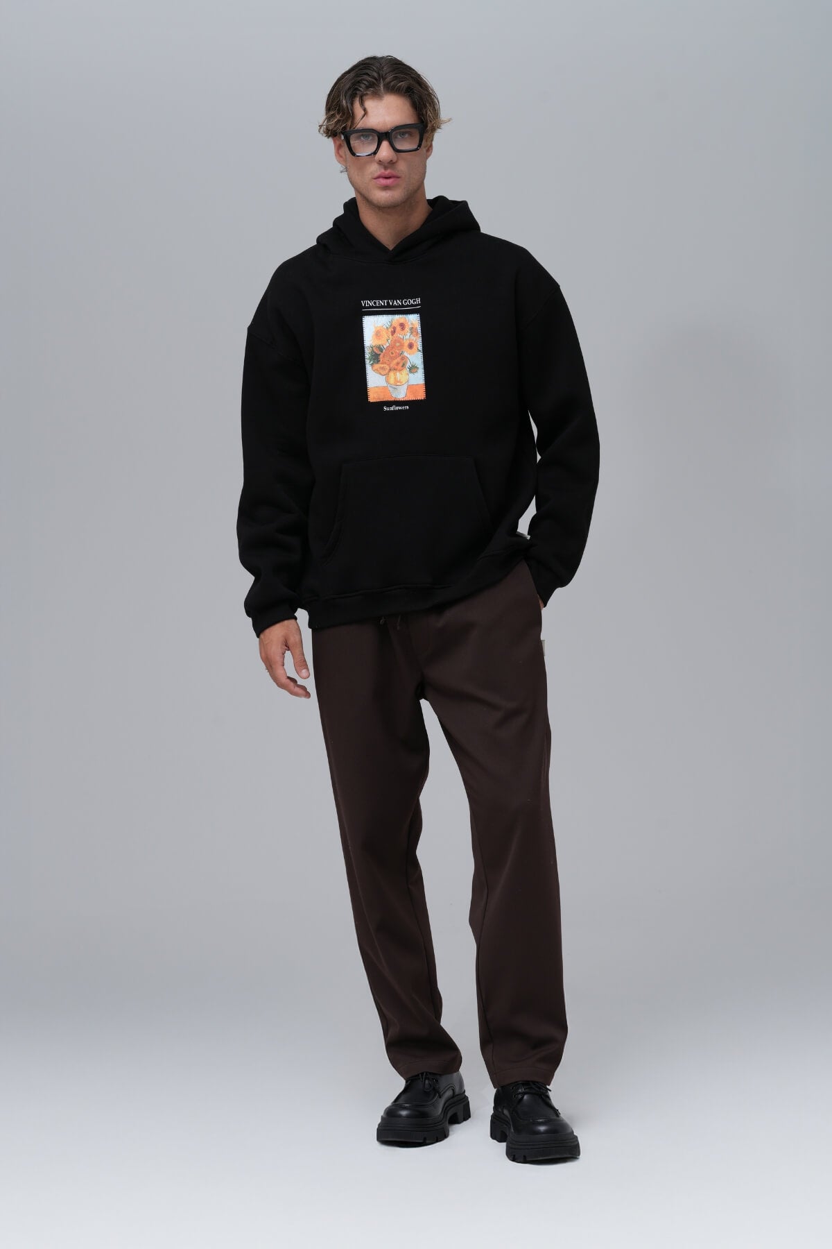 THE SUNFLOWERS HOODIE - BLACK
