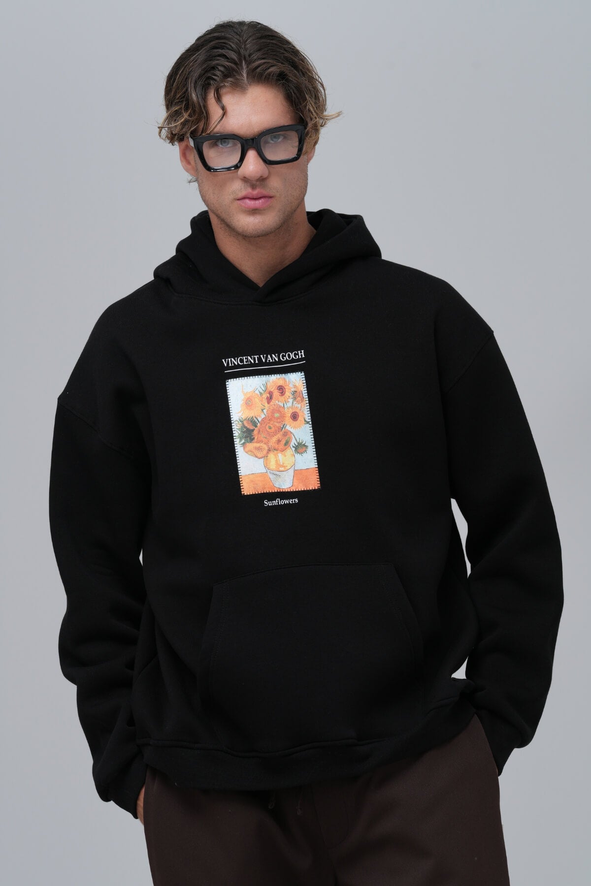 THE SUNFLOWERS HOODIE - BLACK