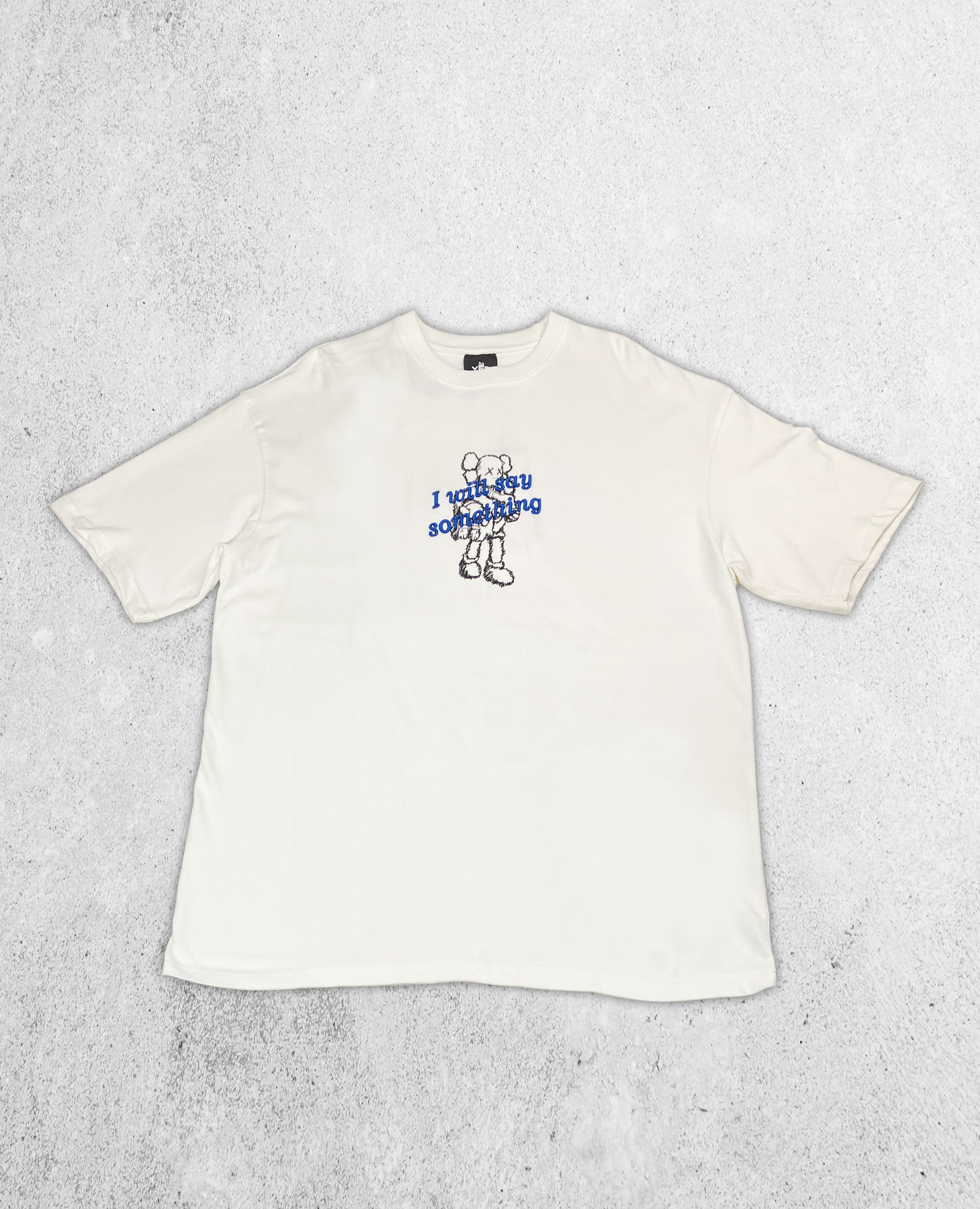 T-SHIRT - SAY SOMETHING - WHITE