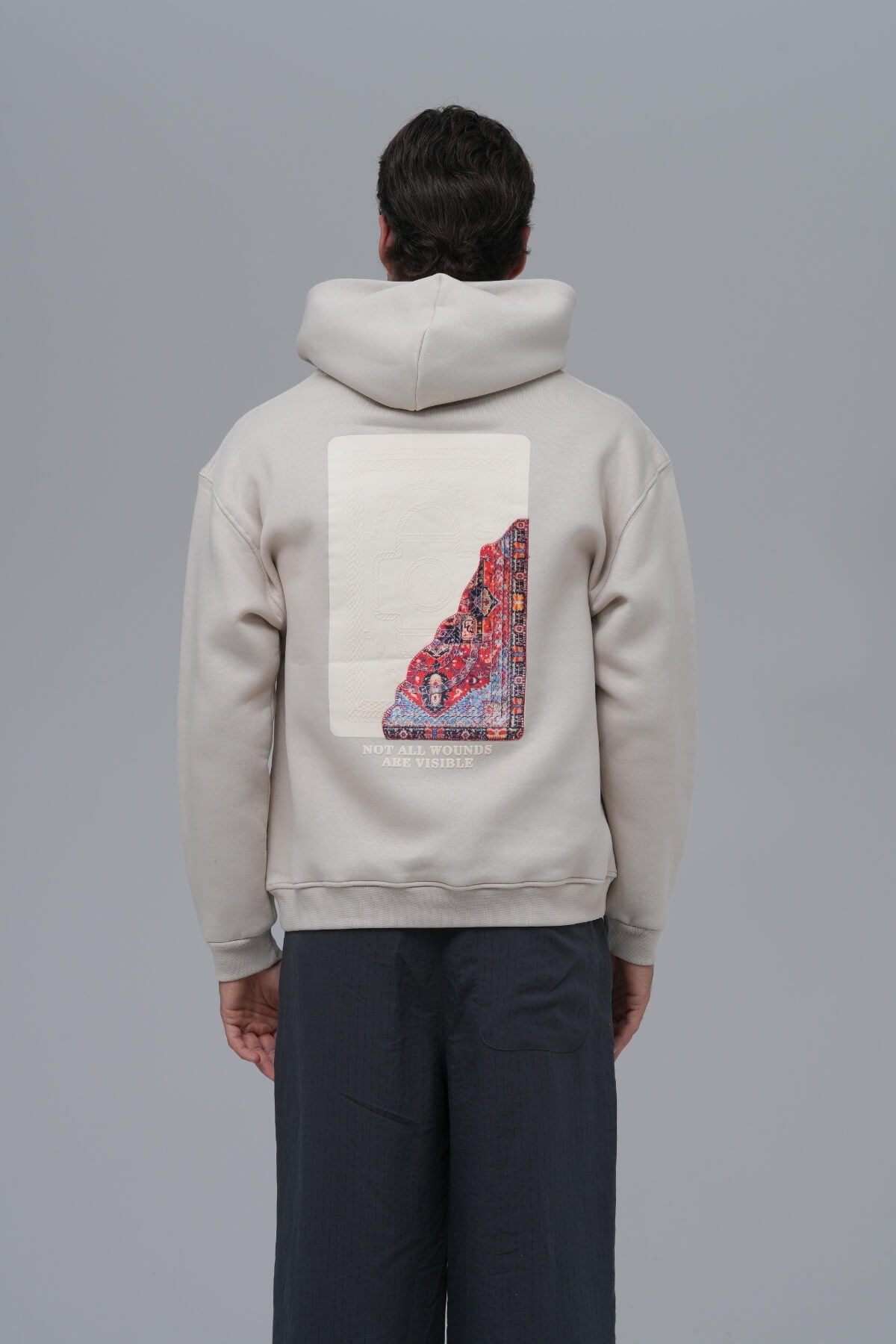 VISIBLE WOUNDS HOODIE - OFF-WHITE