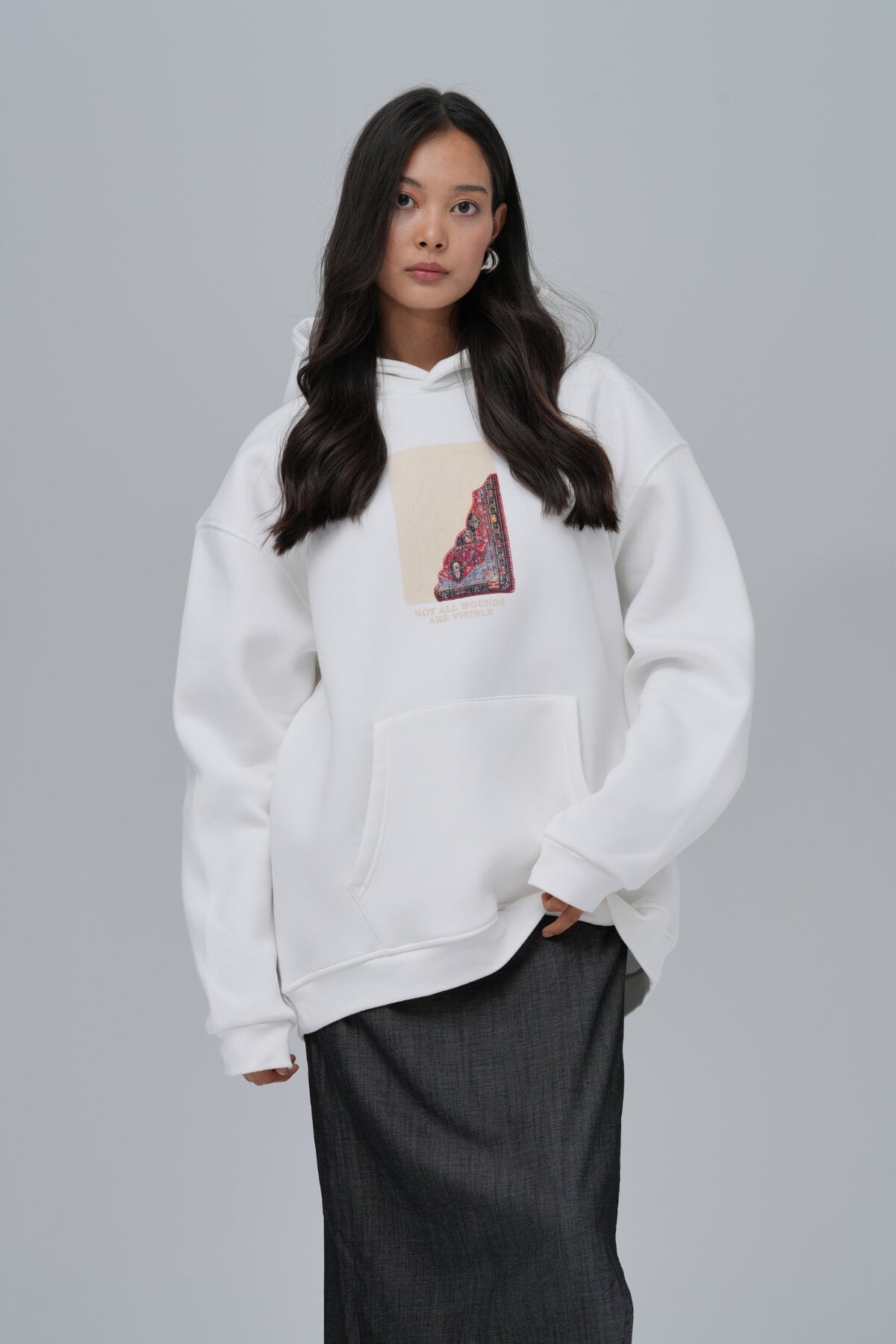 VISIBLE WOUNDS HOODIE - WHITE