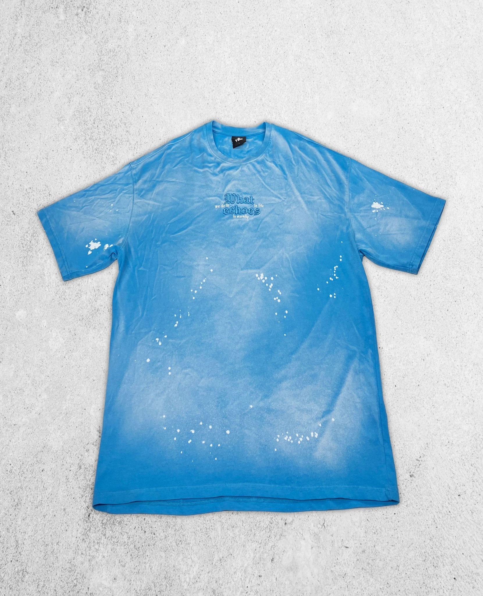 T - SHIRT - WHAT ECHOES - BLUE